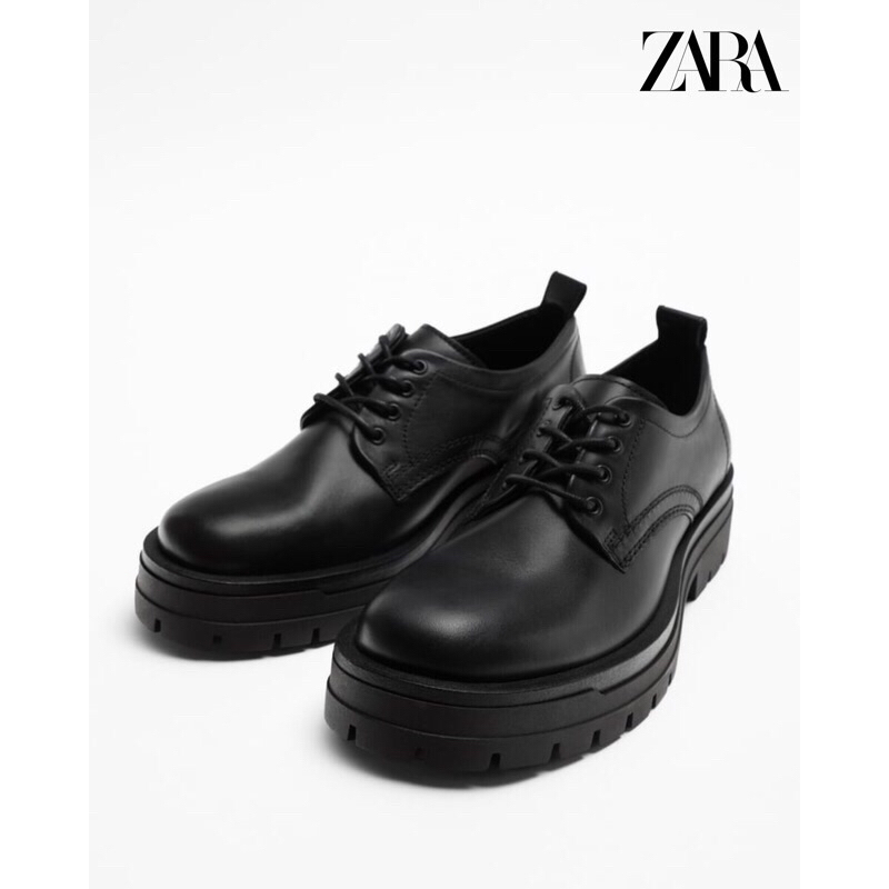 ZARA CHUNKY LEATHER DERBY SHOES