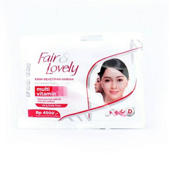 ( SACHET ) Fair &amp; Lovely - Glow &amp; Lovely Brightening Facial Foam 7,5g