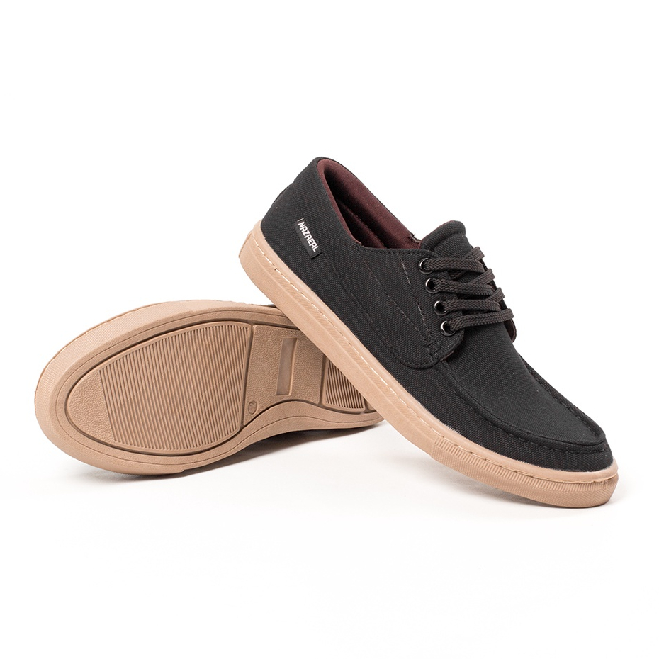 DRACO BLACK CREAM |ManNeedMe x NAZ| Sepatu Sneakers Pria Casual Shoes Mocassin Kets Cowok DIJAHIT ORI