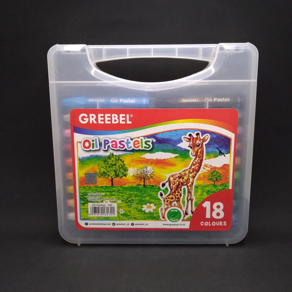 

CRAYON GREEBEL OIL PASTELS 18 WARNA