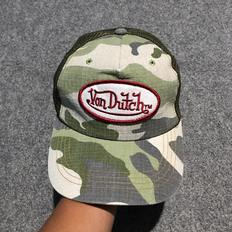 cap topi pria trucker von dutch second