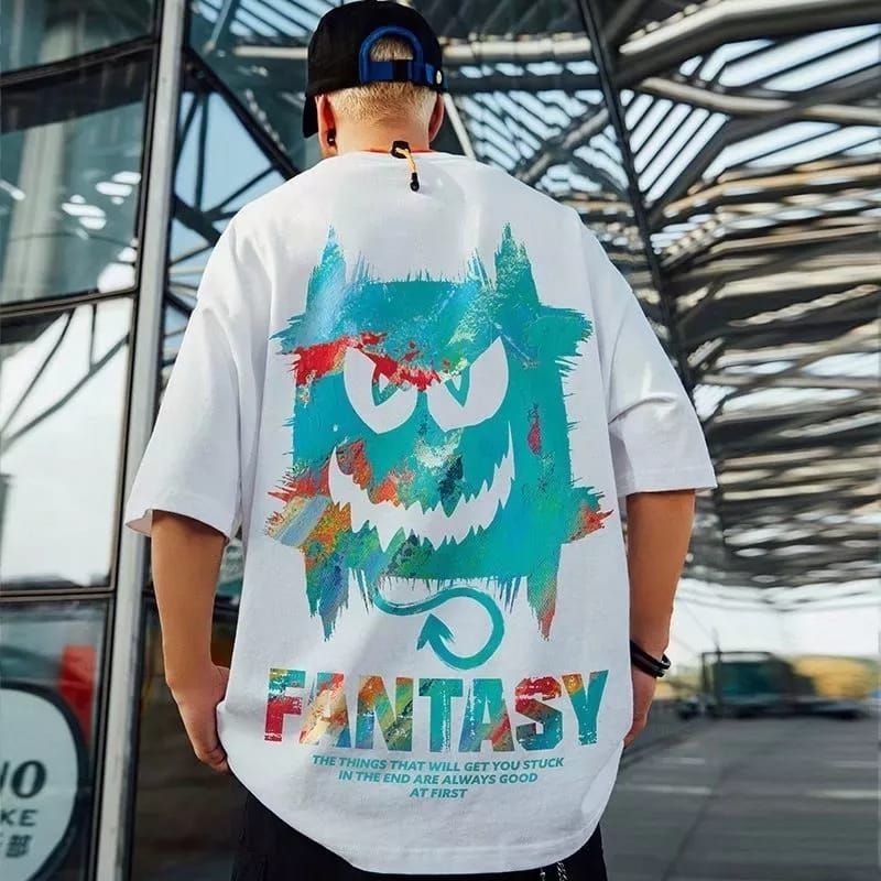 APPAREL PRIA kaos distro premium FANTASY katun asli ukuran M L XL