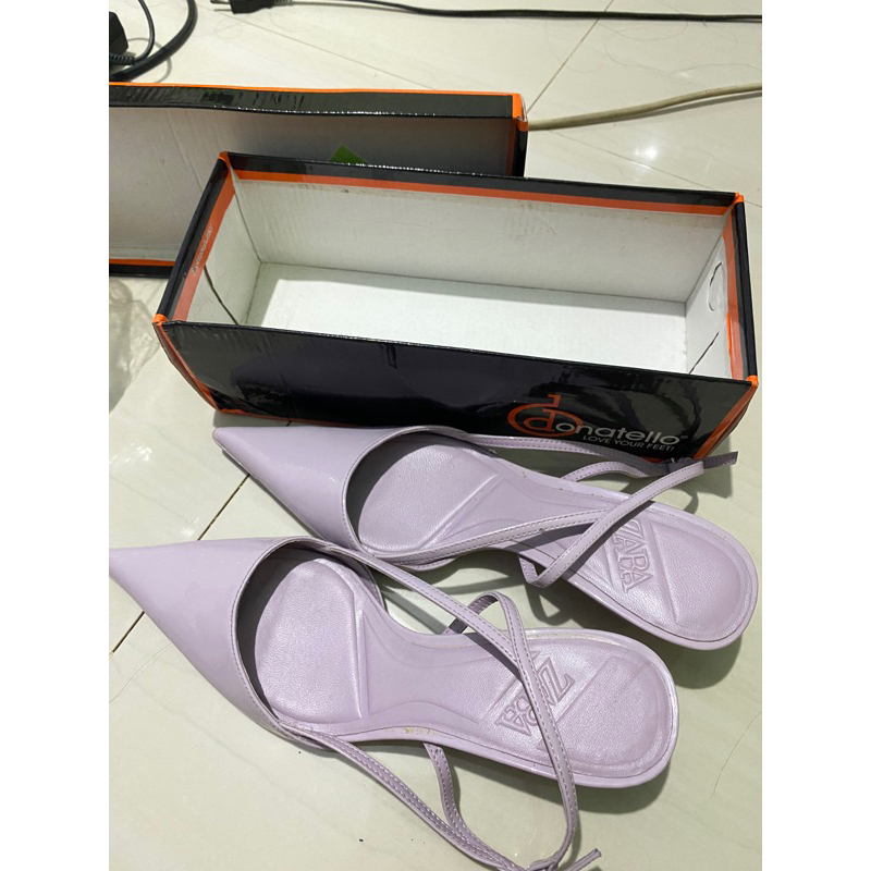 Preloved heels zara lilac widyajazil