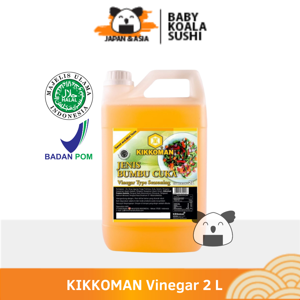 Kikkoman Vinegar Type Seasoning 2 L Halal | Bumbu Cuka Halal