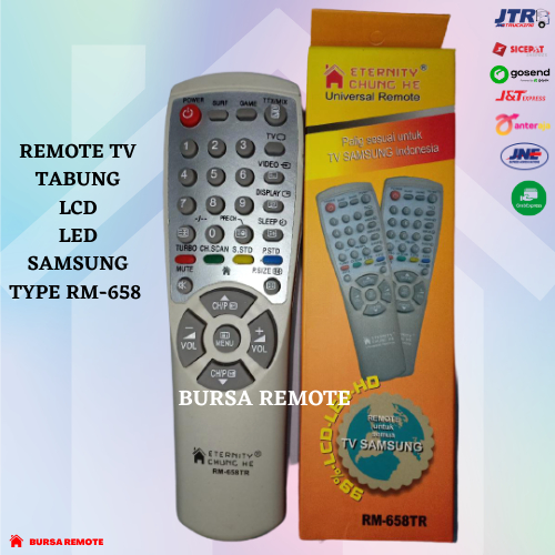 Remot / Remote Multi TV Tabung Samsung tanpa setting LCD LED RM- 658CH