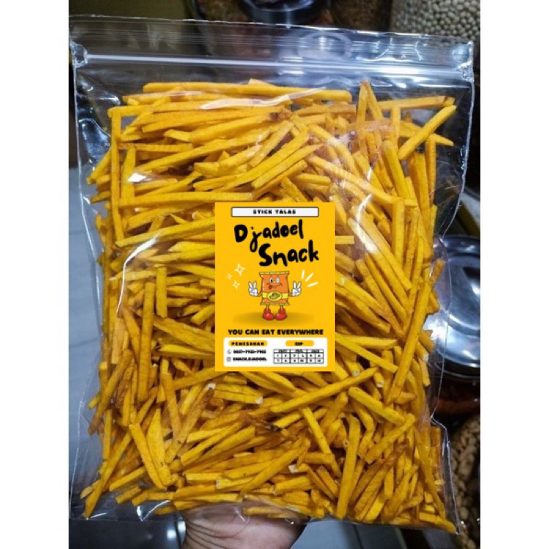 

STIK TALAS/KERIPIK TALAS/STICK TALAS/CEMILAN TALAS/SNACK KILOAN 250 gr