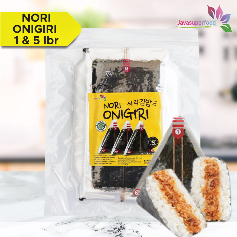 

NORI ONIGIRI | Nori Wrapper Khusus Bungkus Nori Triangle / Sushi Nori (ISI 1 & 5 Lembar)