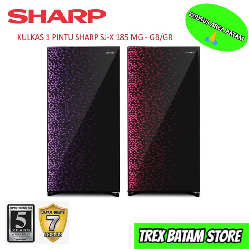 SHARP SJ-X185MG KULKAS 1 PINTU (BATAM)
