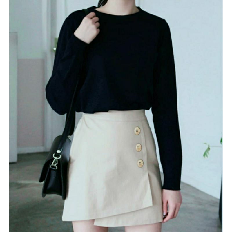 Cuci Gudang Korean Miniskirt Rok Celana Pendek Wanita Hotpants Celana Rok Wanita Jumbo