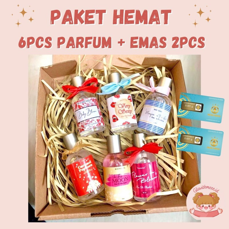 Paket Usaha Parfum | Parfum 6 Pcs Dapat Emas | Paket Hemat | Parfum Wanita | Paket parfum | Parfum T