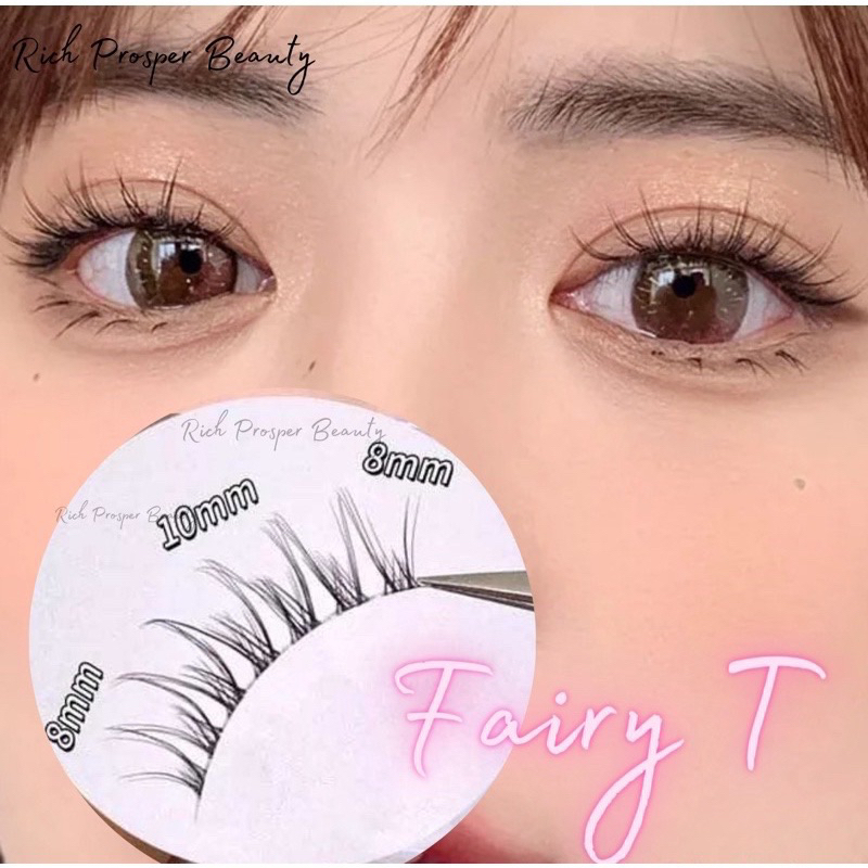 PILIH VARIASI FAIRY - Air False Eyelashes Comic Eye Japanese Fake Eye Lashes Extension Clear Band Natural Nude Makeup Little Devil koo