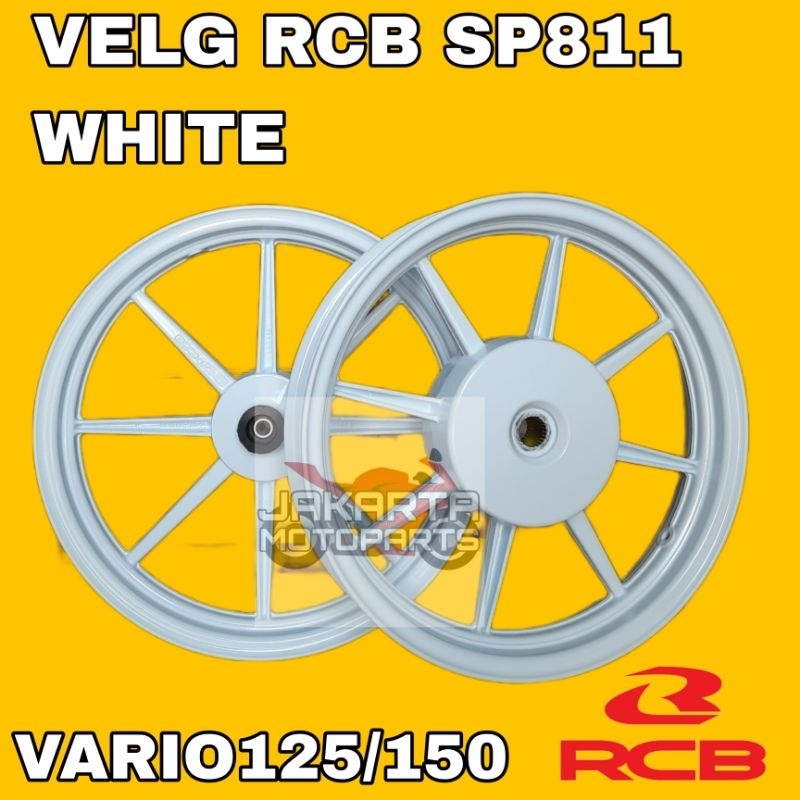 VELG RCB VARIO 125 150 SP811 WHITE PUTIH PALANG 8