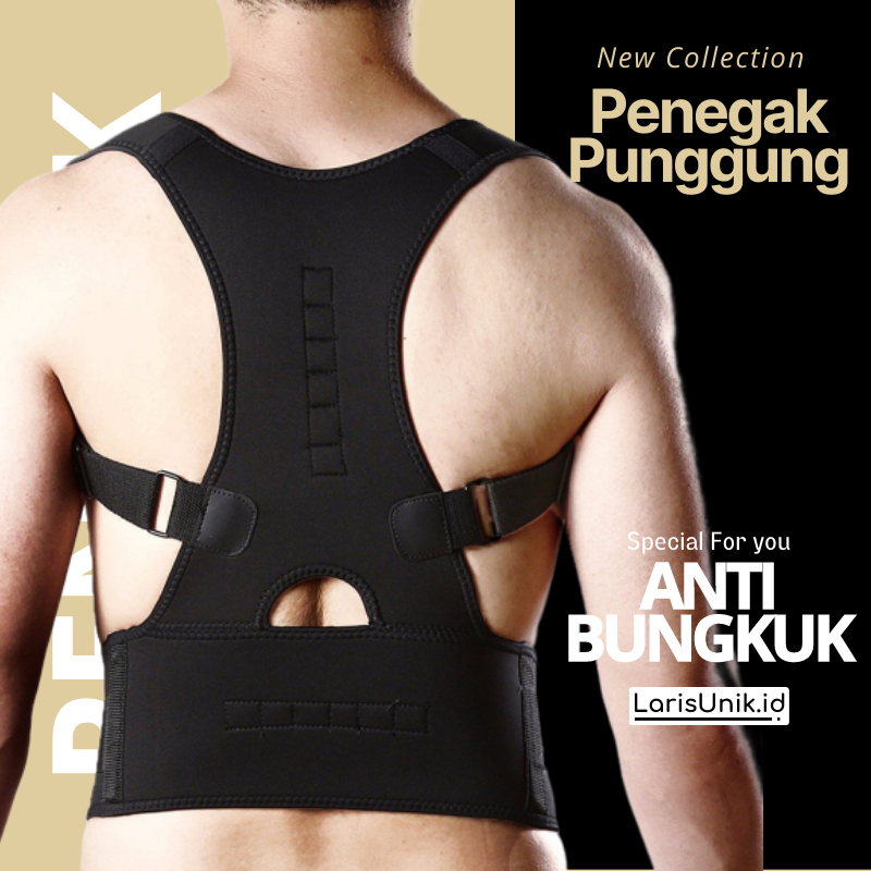 Korset Punggung Posture Support Alat Terapi Penyangga Punggung Penegak Tubuh Penghilang Nyeri