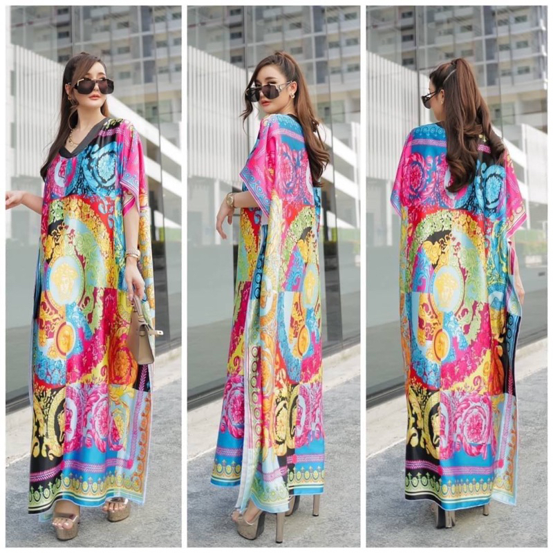 CODE:016-017 kaftan bkk ready stok ya