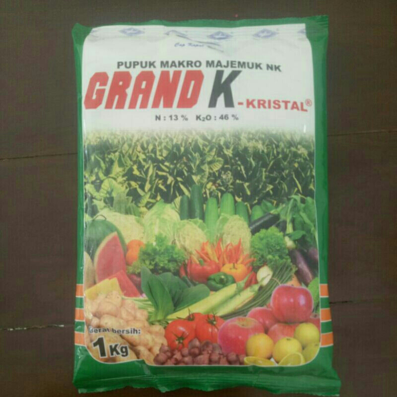 puupuk majemuk GRAND K kristal. kemasan 1kg