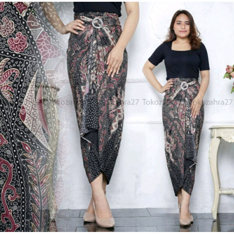 (50 Motif) Rok Lilit Batik Bawahan Kebaya Modern Rok Serut Batik Free Ring Kain Batik Floral Batik Couple Pasangan