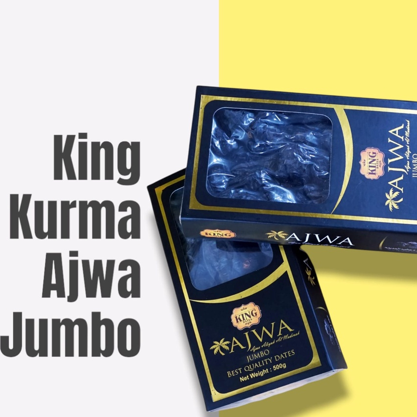 

Kurma Ajwa Jumbo Madinah Aliyah 500gr | Kurma Nabi Super Premium Syifa 1/2 kg ( Kurma King Ajwa Aliyah BPOM )