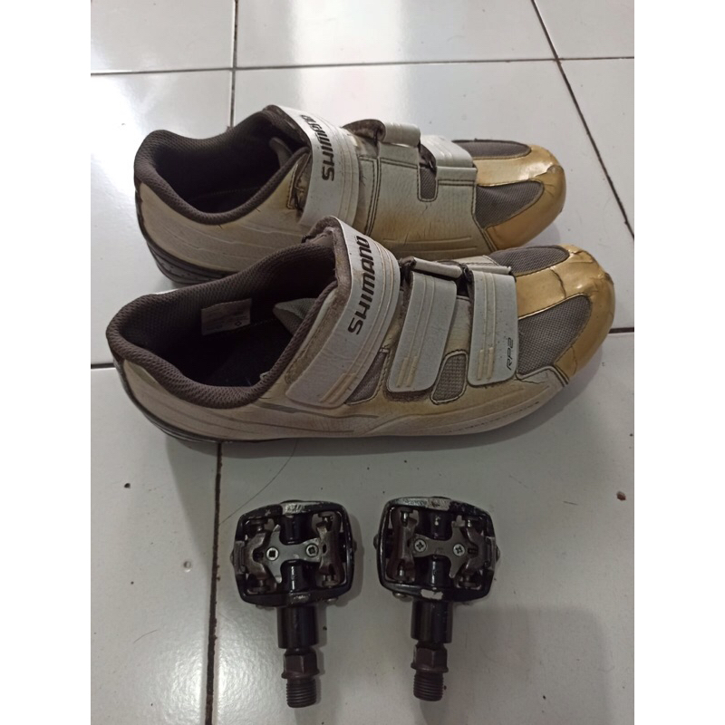 Jual sepatu cleat dan pedal cleat uk 42