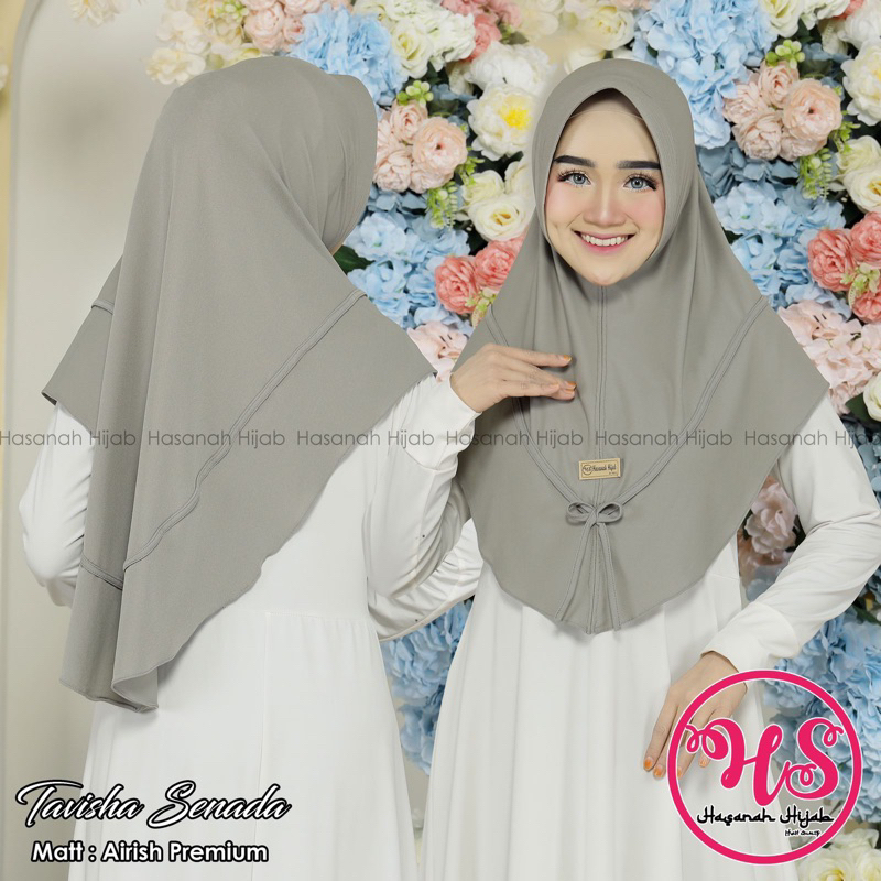 Tavisha Senada by Hasanah // Hijab Instan // jilbab polos