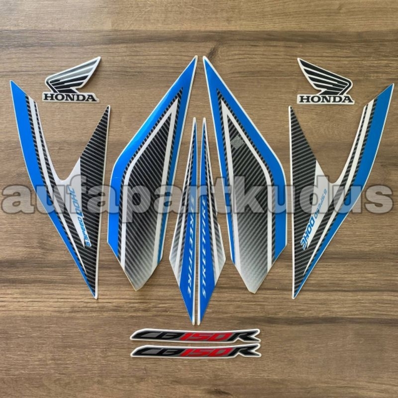 Jual Stripping Strip Stiker Sticker Lis Polet Body Honda Cb R New Thn Putih Biru