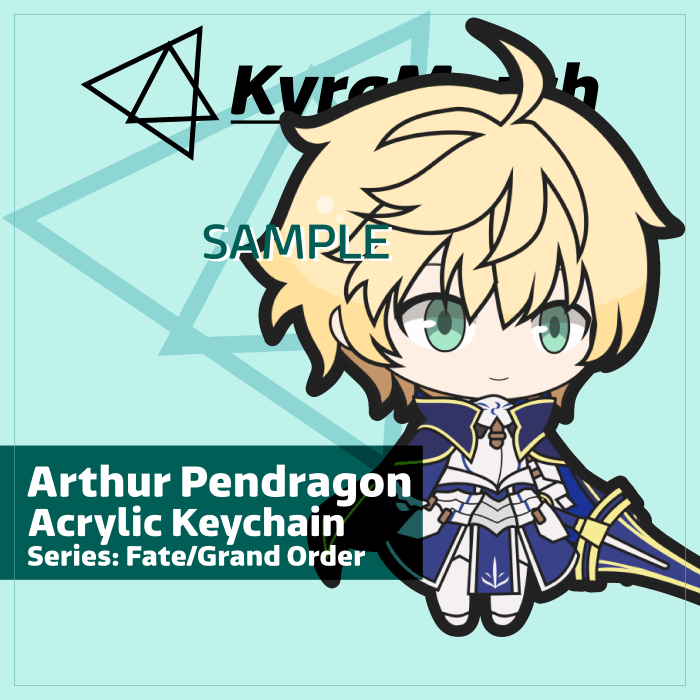 Keychain Fate Grand Order Saber Arthur Pendragon
 | KyraMerch Anime Fanmerch Dealer
