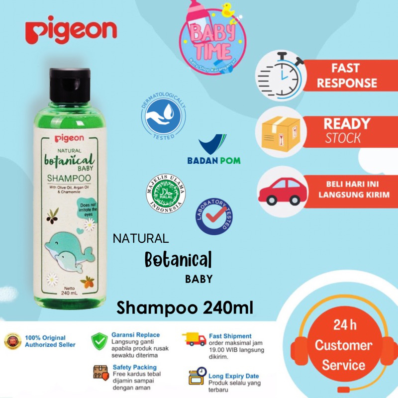 Shampo Bayi PIGEON Botanical Baby Shampoo 240Ml