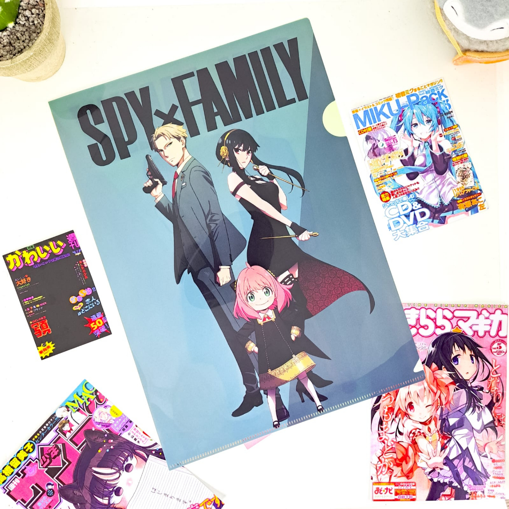 

Map PVC Spy X Family Anime Tas Pouch A4 Holder Dokumen Motif Anya Forger Yor