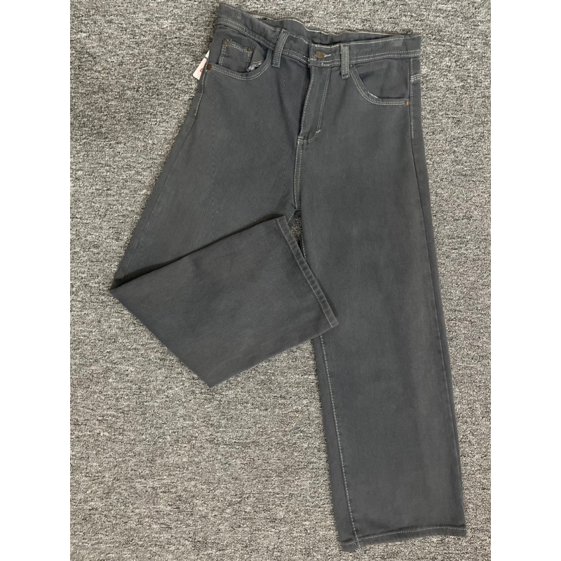 Sevins - Highwaist Loose Jeans Dark Grey