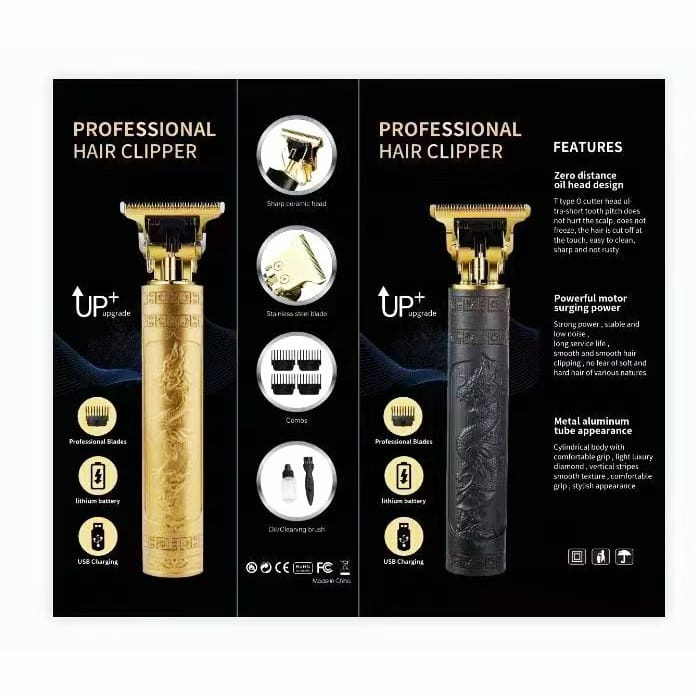 Alat Cukur Rambut Kumis Jenggot Profesional Hair Clipper Vintage / Alat Cukur Elektrik Mesin Cukur Rambut Cas-AC - RANDOM