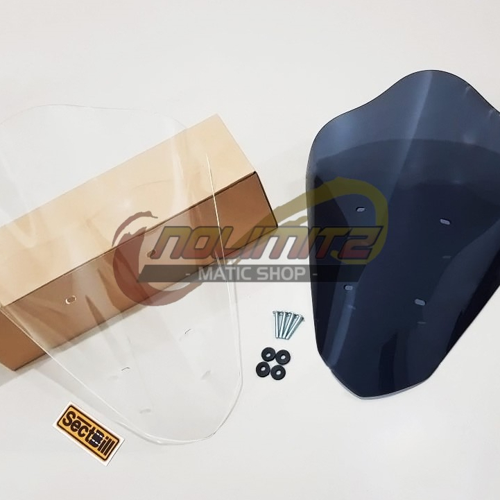 Windshield Visor Tameng Kaca Depan Sectbill Bubble 44cm Yamaha Lexi