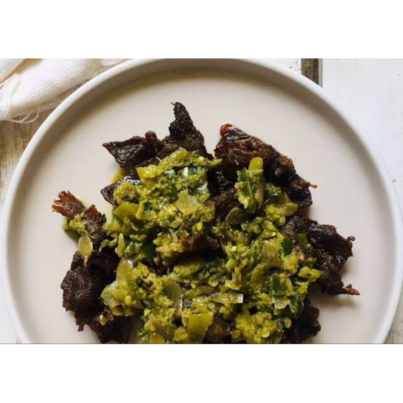 

Dendeng Batokok Cabe Ijo (SATUAN)