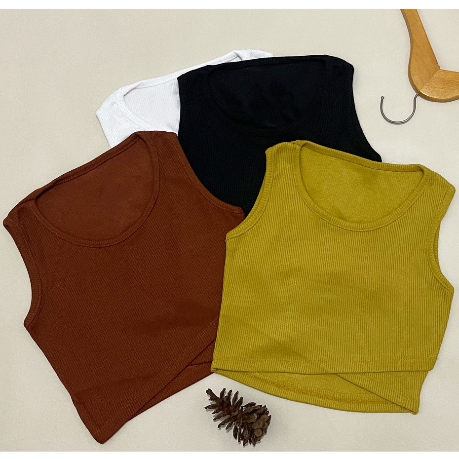 CAVALU Korean Knit Tank Top Crop Top Korea 131