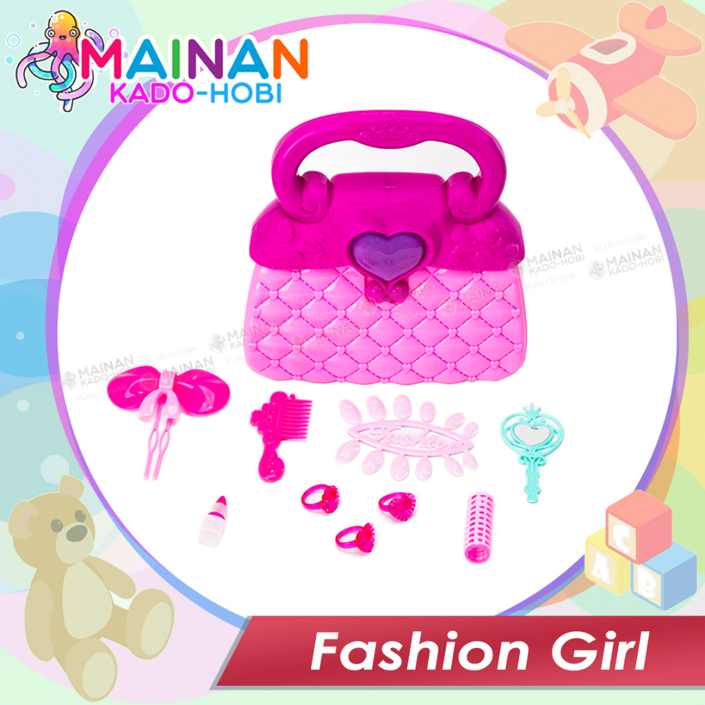 MAINAN FASHION GIRL MAKE UP PORTABLE HANDBAG PRINCESS PREMIUM TOYS