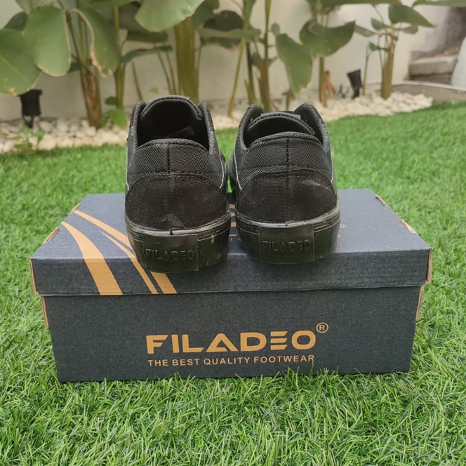 SEPATU FILADEO FULL HITAM 66 FREE BOX REAL PICT