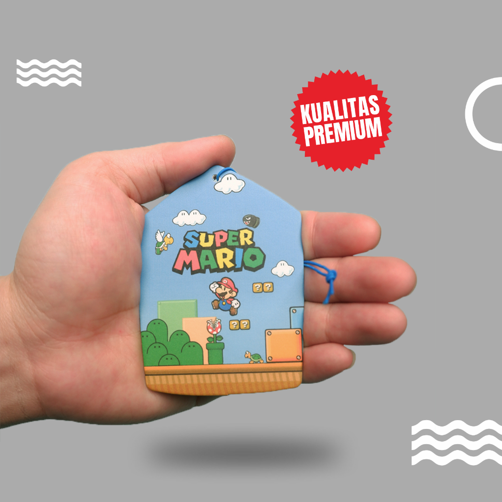 Parfum Pengharum Mobil Gantung Mewah Tahan Lama Kertas Refill - SUPER MARIO BROS