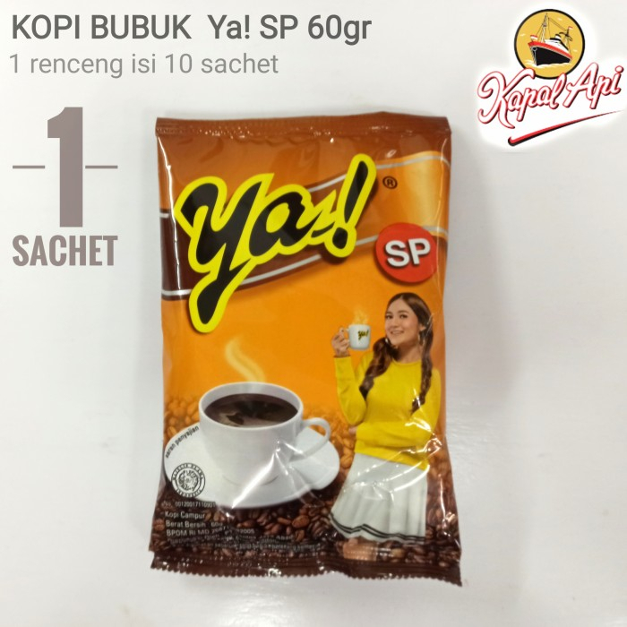 Jual Kopi bubuk Ya SP sachet 60 gram khusus instan Shopee Indonesia