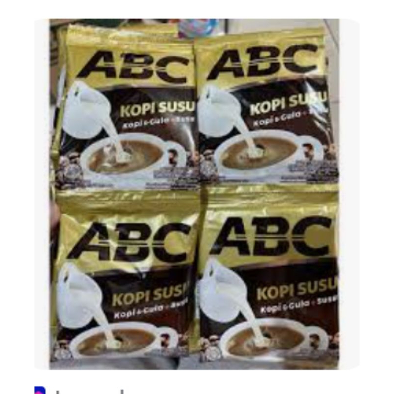 

kopi ABC susu 1 renteng isi 10