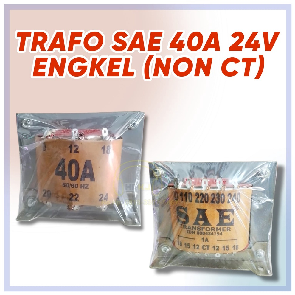 TRAVO SAE 40 A 24V travo 40 amper engkel SAE 40A-24 ( NON CT )