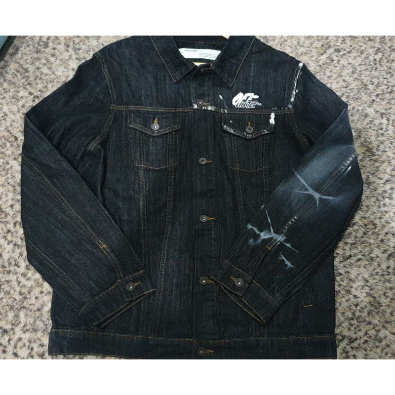 OW black denim jacket