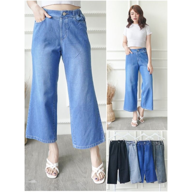 VIVO,  Straight jeans pinggang karet Size 28 29 30 &  31 32 33