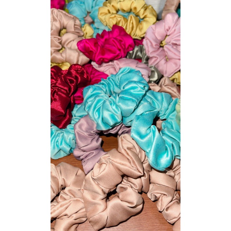 A318 SCRUNCHIE MURAH kunciran ikat rambut pita scrunchies ikatan hair tie aksesories aksesoris wanita perempuan cewek cewe panjang pendek souvenir cepol hijab cepolan nikahan nikah gift hadiah