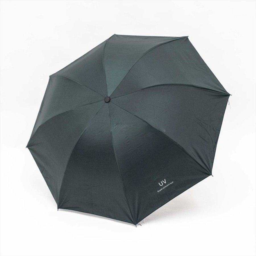 Payung lipat 3 Polos Logo UV / Lapis Hitam Anti UV / GRC - UVPLS