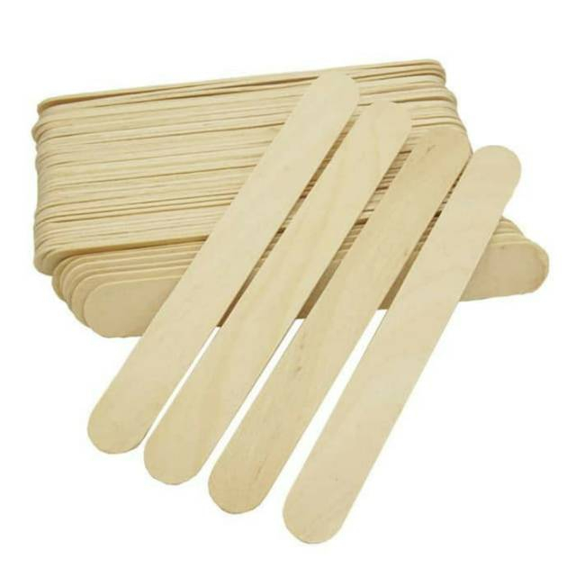 Wax Spatula - Spatula Kayu - Wax Stick / Tong Spatel Kayu Sudip Lidah Tongue Spatula OneMed