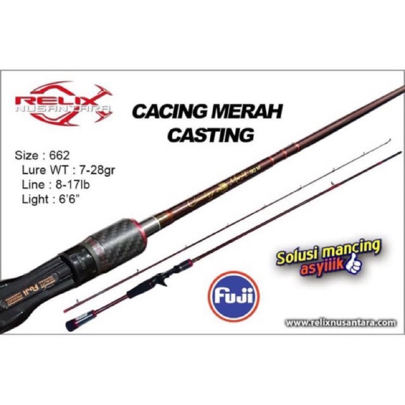 Joran Bc Cacing merah relix nusantara gen 1 (BARU)