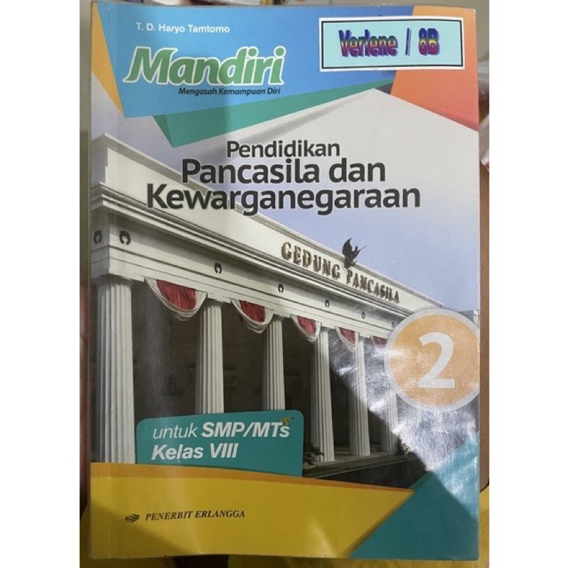 buku PKN kelas 8 mandiri erlangga