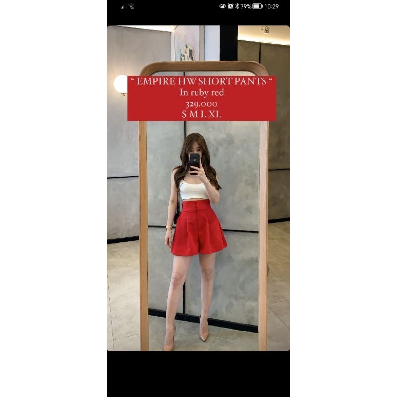 Goulding - Empire HW Short Pants - Ruby Red