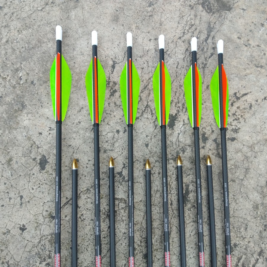 Arrow Carbon LINKBOY 3K Nock Fast Shooting / Vanes Kalkun