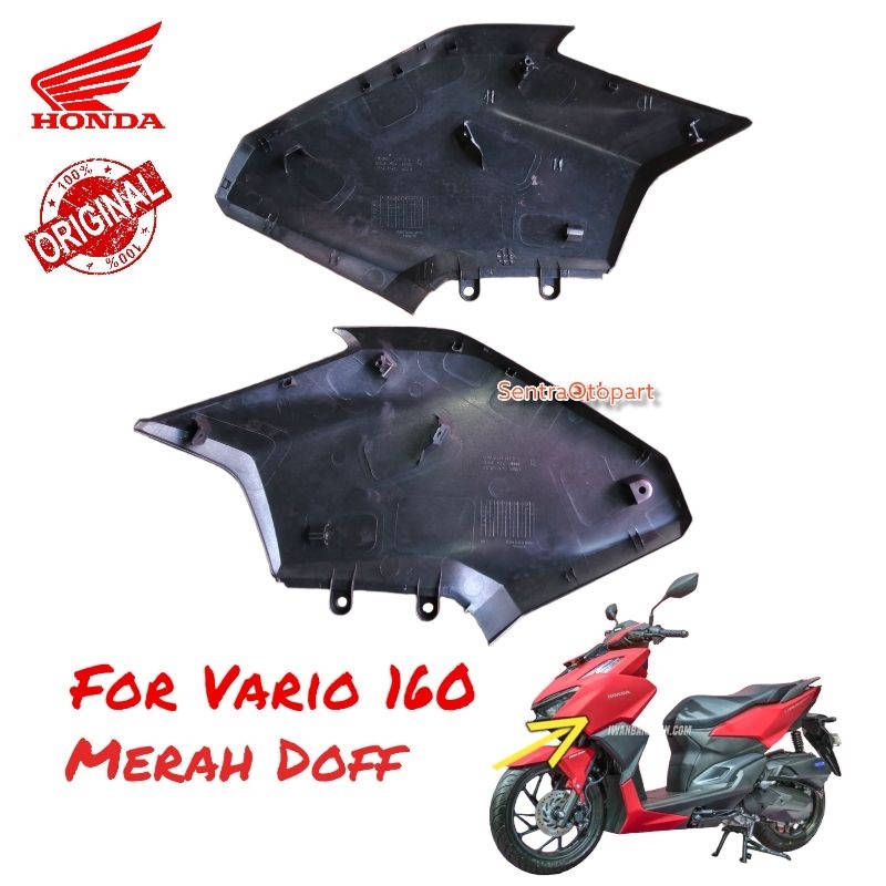 Legshield legsil sayap luar vario 160 merah doff dop original