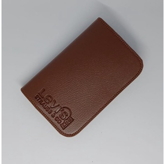 Dompet tanggung polos / dompet lipat sintetis/dompet lipat pria