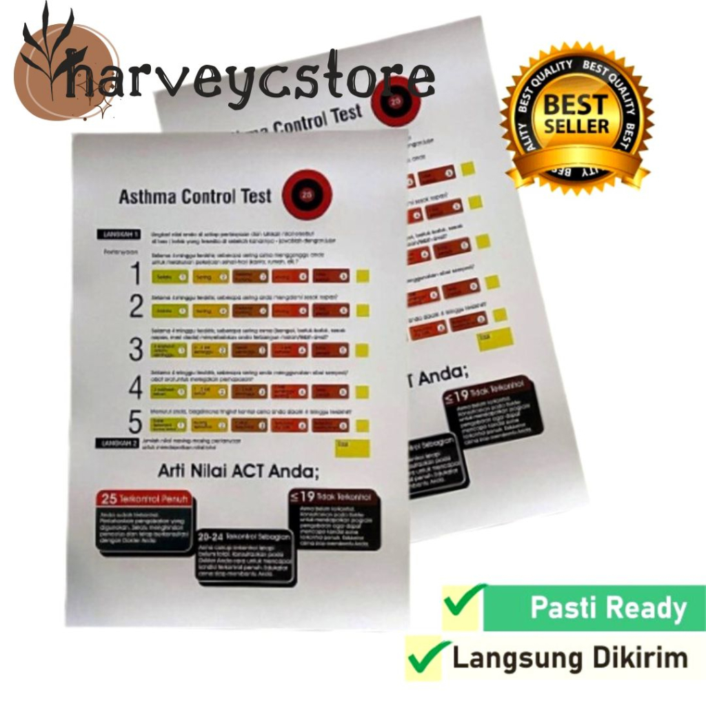 BISA COD / Poster Asthma Control Test, Poster Asma Kontrol Tes, Poster ACT, Poster Harian Mingguan U
